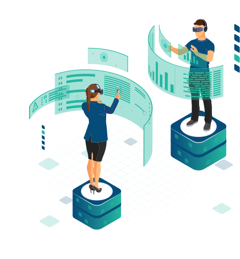 Metaverse collaboration illustration